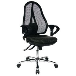 Poltrona operativa open point deluxe topstar nero grigio