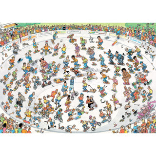 Puzzle Jumbo Jan van Haasteren - skateboard nella ciotola - 1000 pezzi.