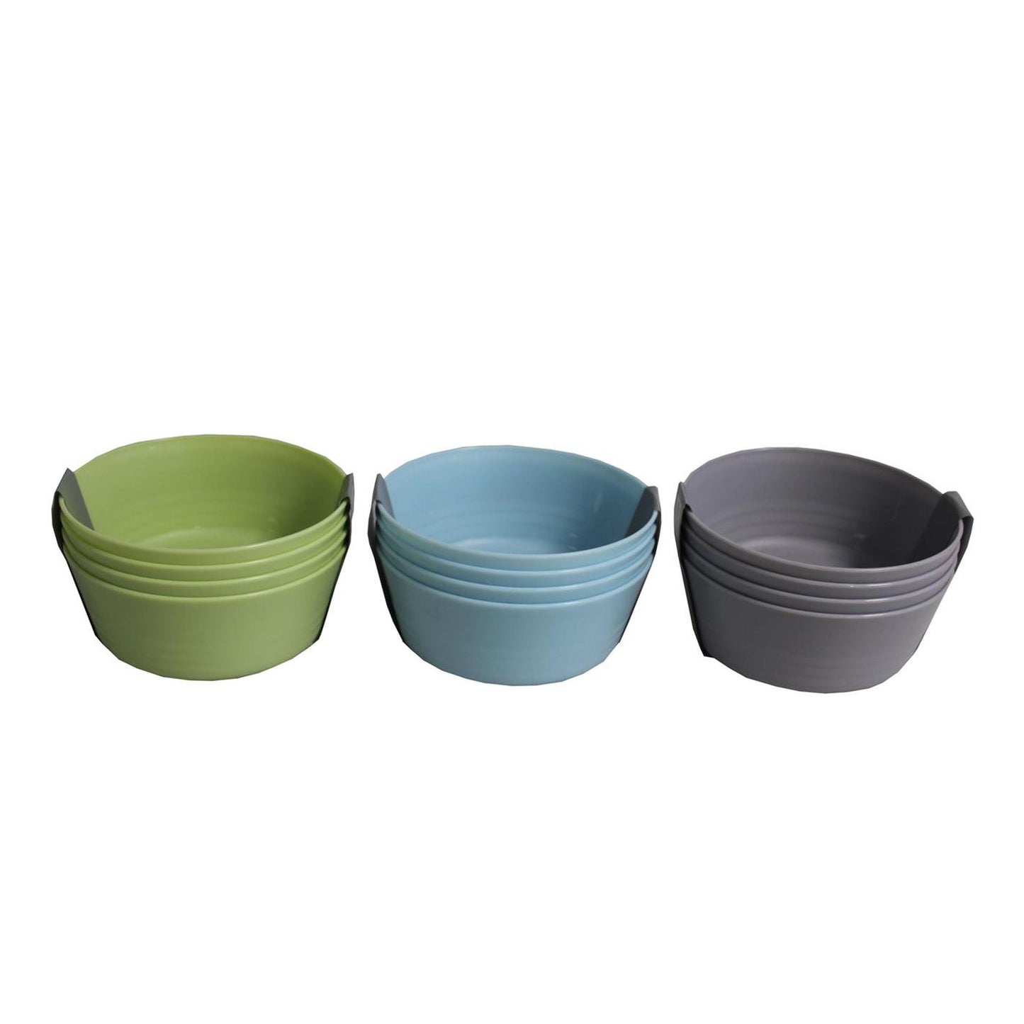 Cuenco de plástico ø12xh5cm juego de 4