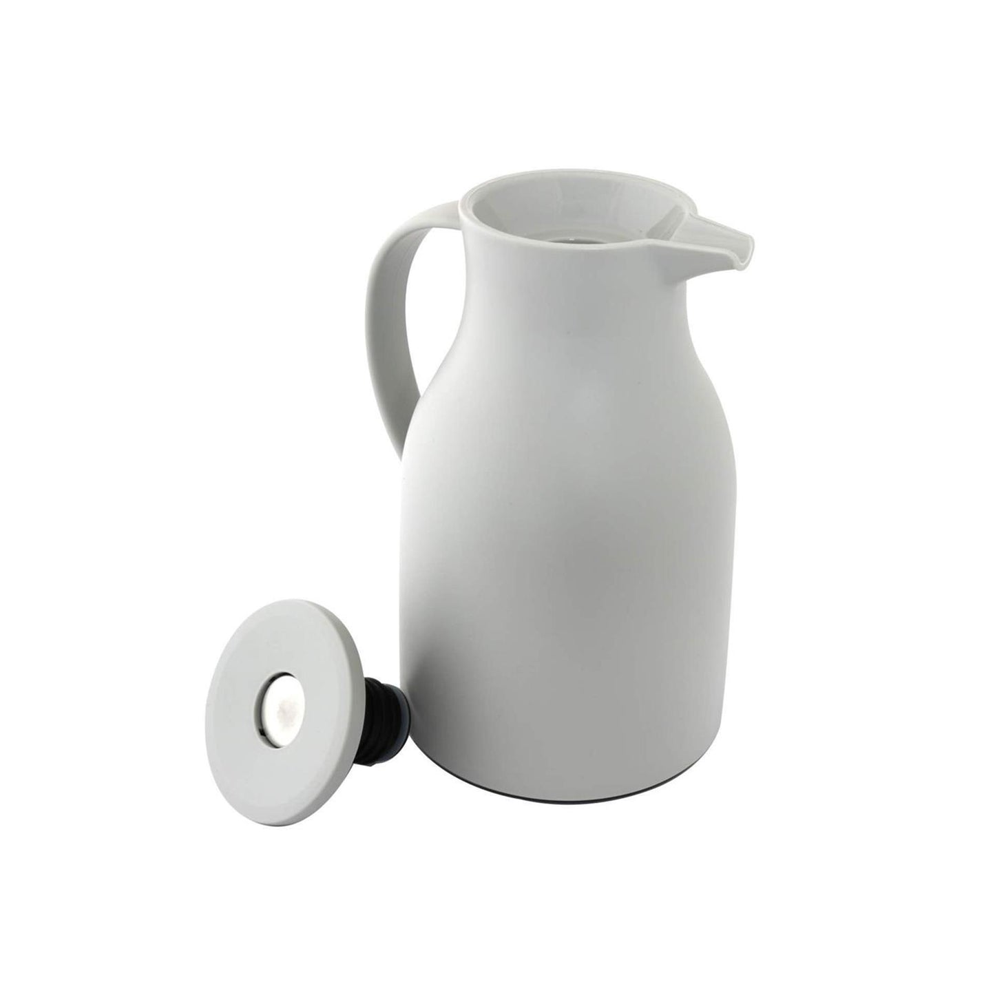 Jarra isotérmica de plástico 1l con pulsador.