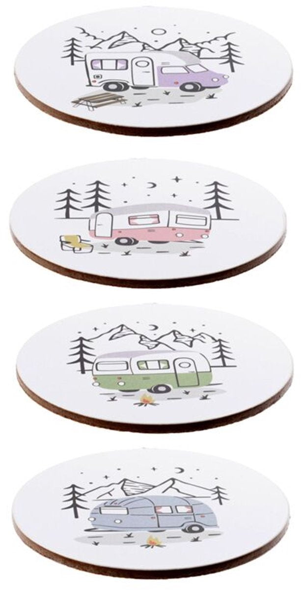 Wildwood Caravan Set 4 posavasos