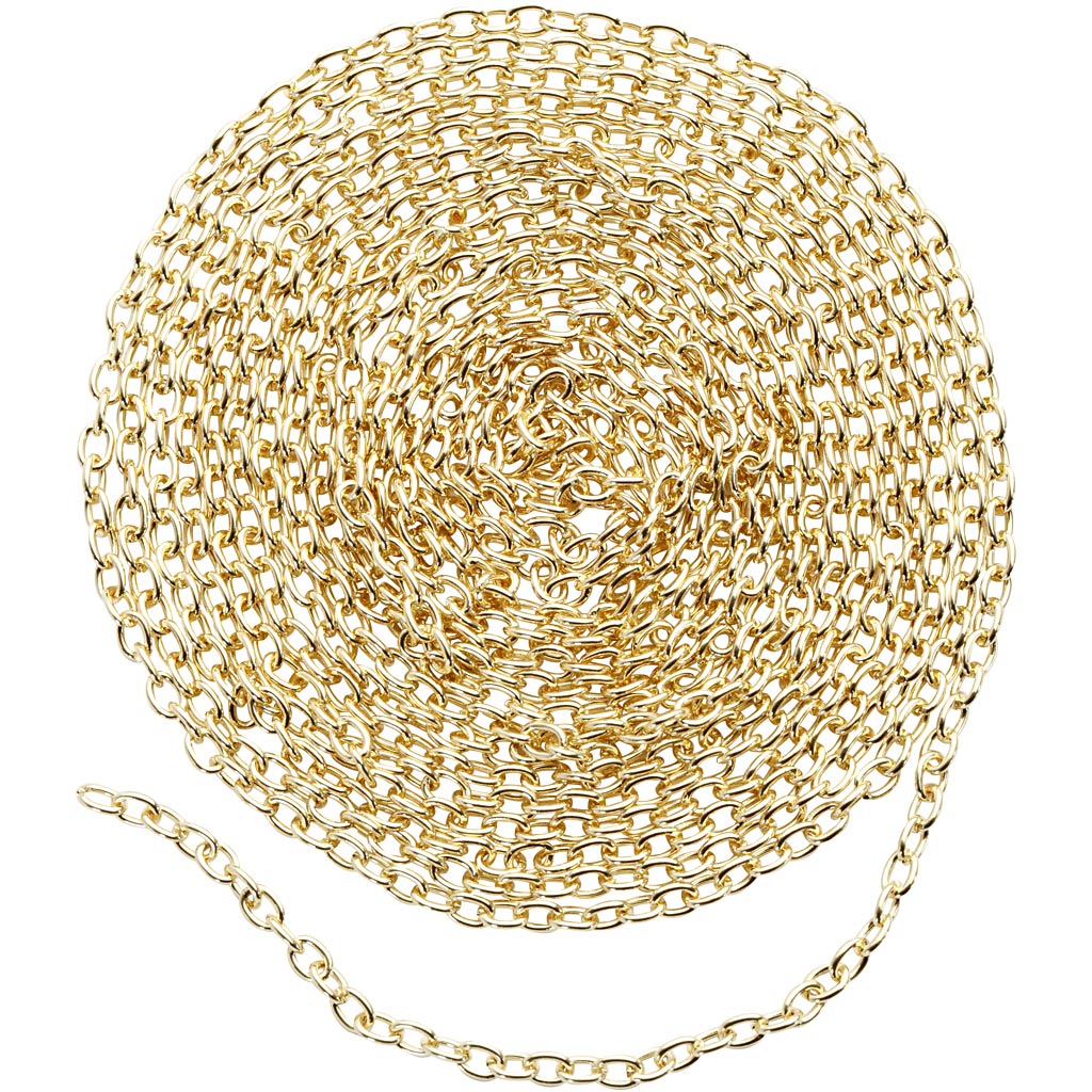 Creativ empresa jasseron, ancho: 2 mm, chapado en oro, 20 m 1 caja