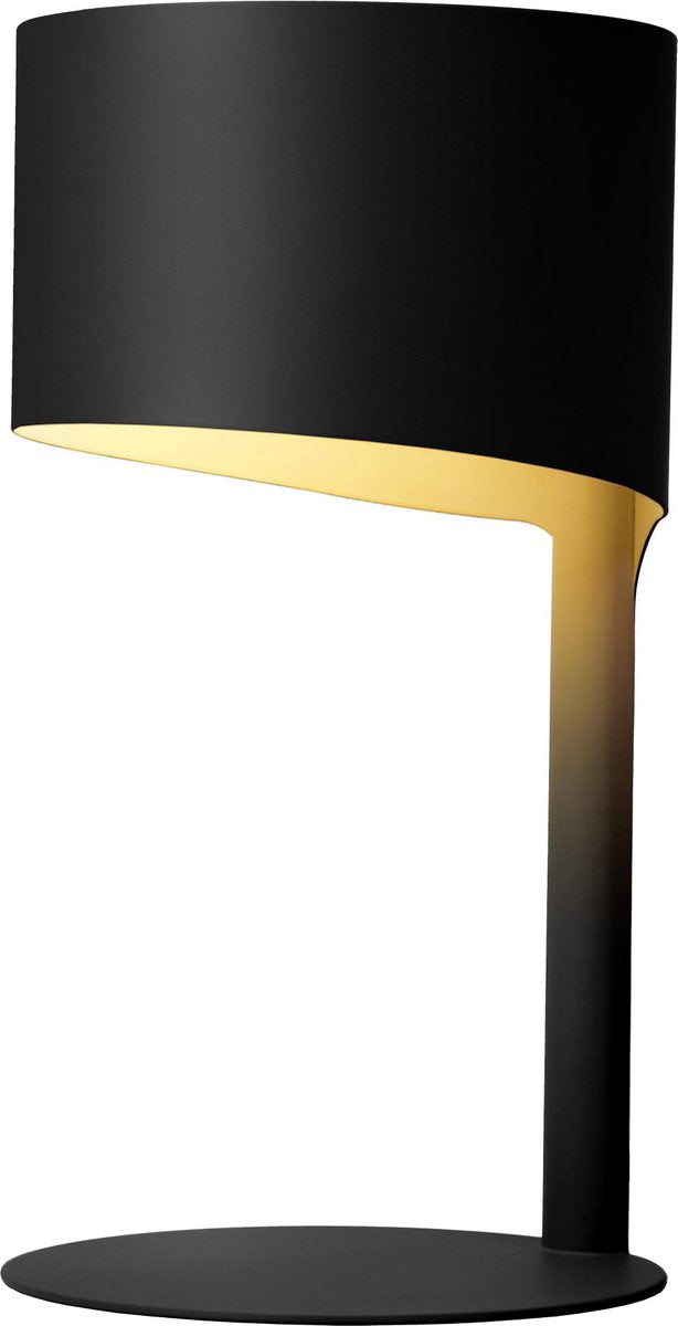 Lucide knulle - lampada da tavolo - ø 15 cm - 1xe14 - nero