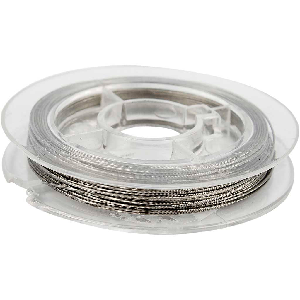 Alambre para joyería Creativ company, grosor 0,38 mm, plata, 10 m 1 rollo