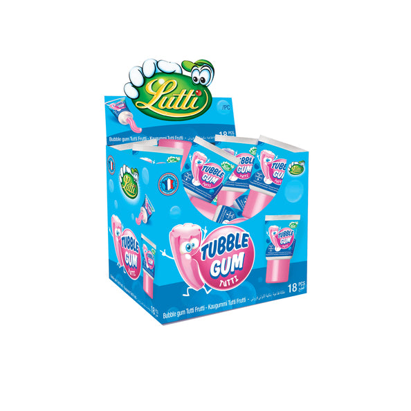 Lutti tubble gum fruit tube (36x35gr)