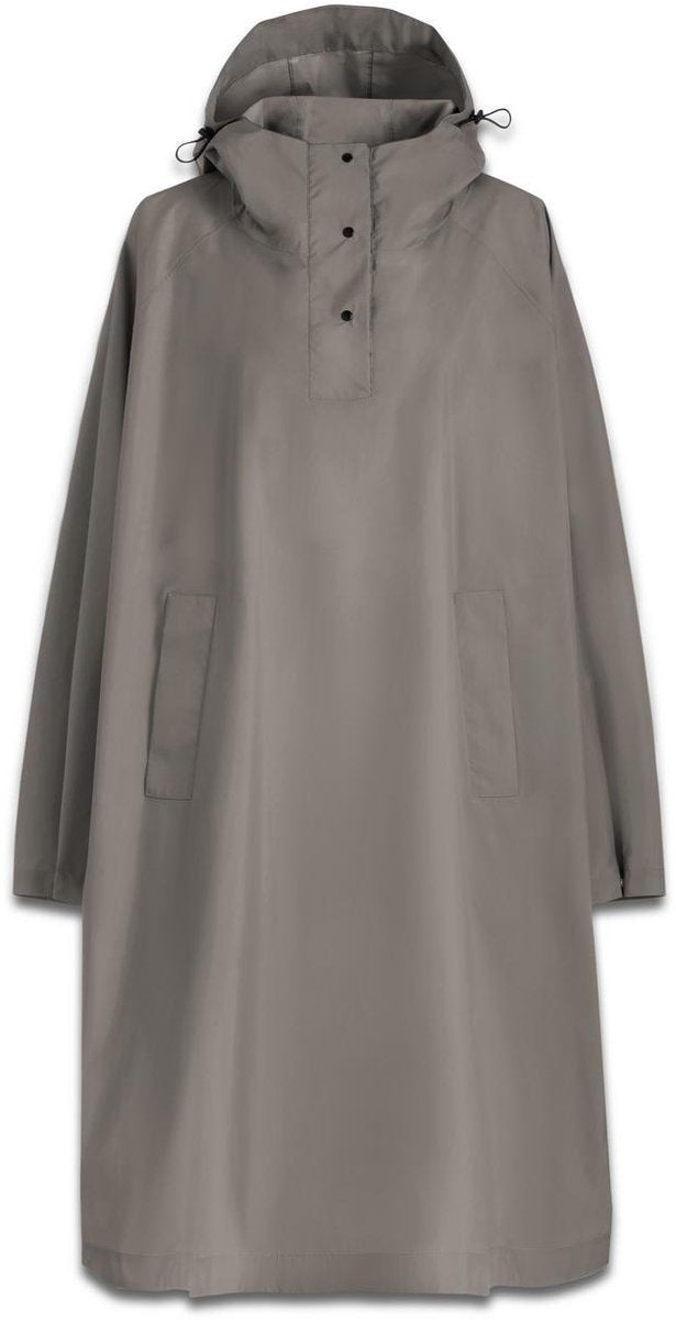 Reisenthel mini maxi raincoat - regenjas - oversized - waterdicht - one size - dark taupe