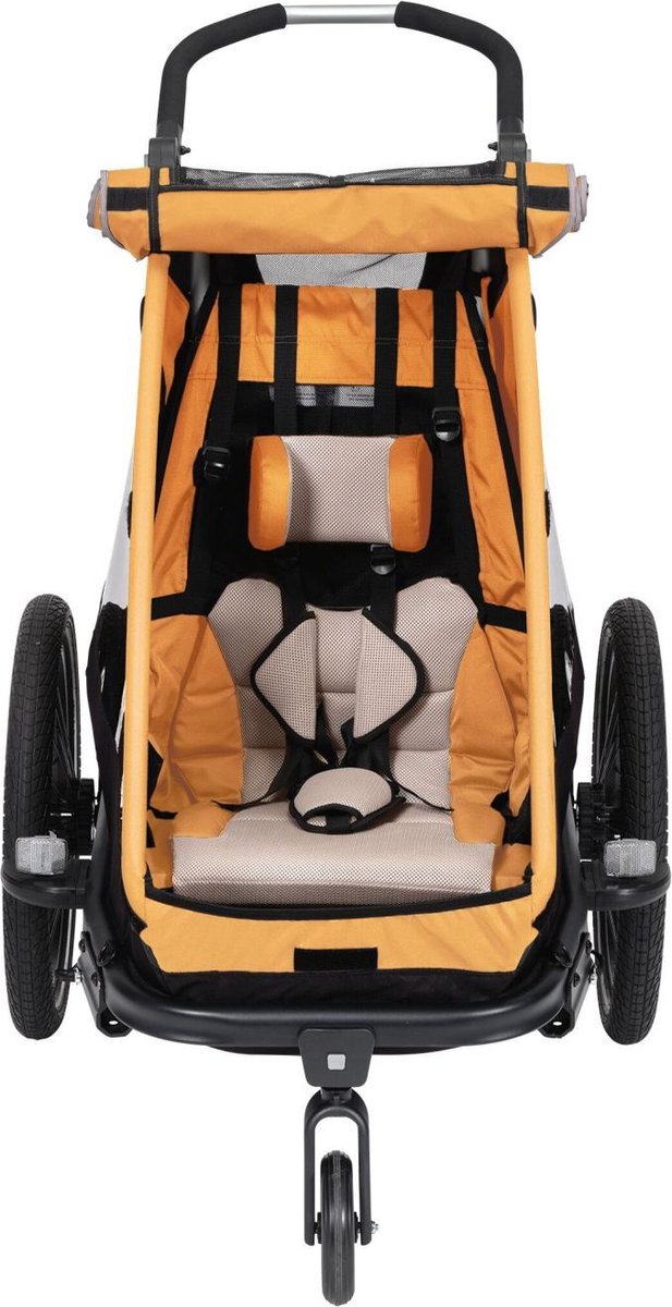 XLC BSX125 Asiento mono con cinturón - naranja