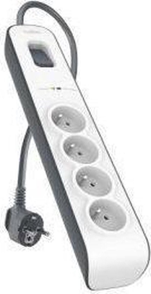 Belkin bsv400ca2m 4ac outlet(s) 2m negro, blanco protector contra sobretensiones
