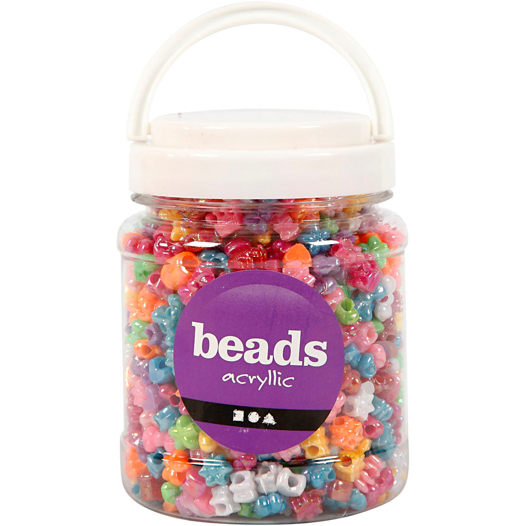 Figura perle in bucket, acrilliche, 1100st.