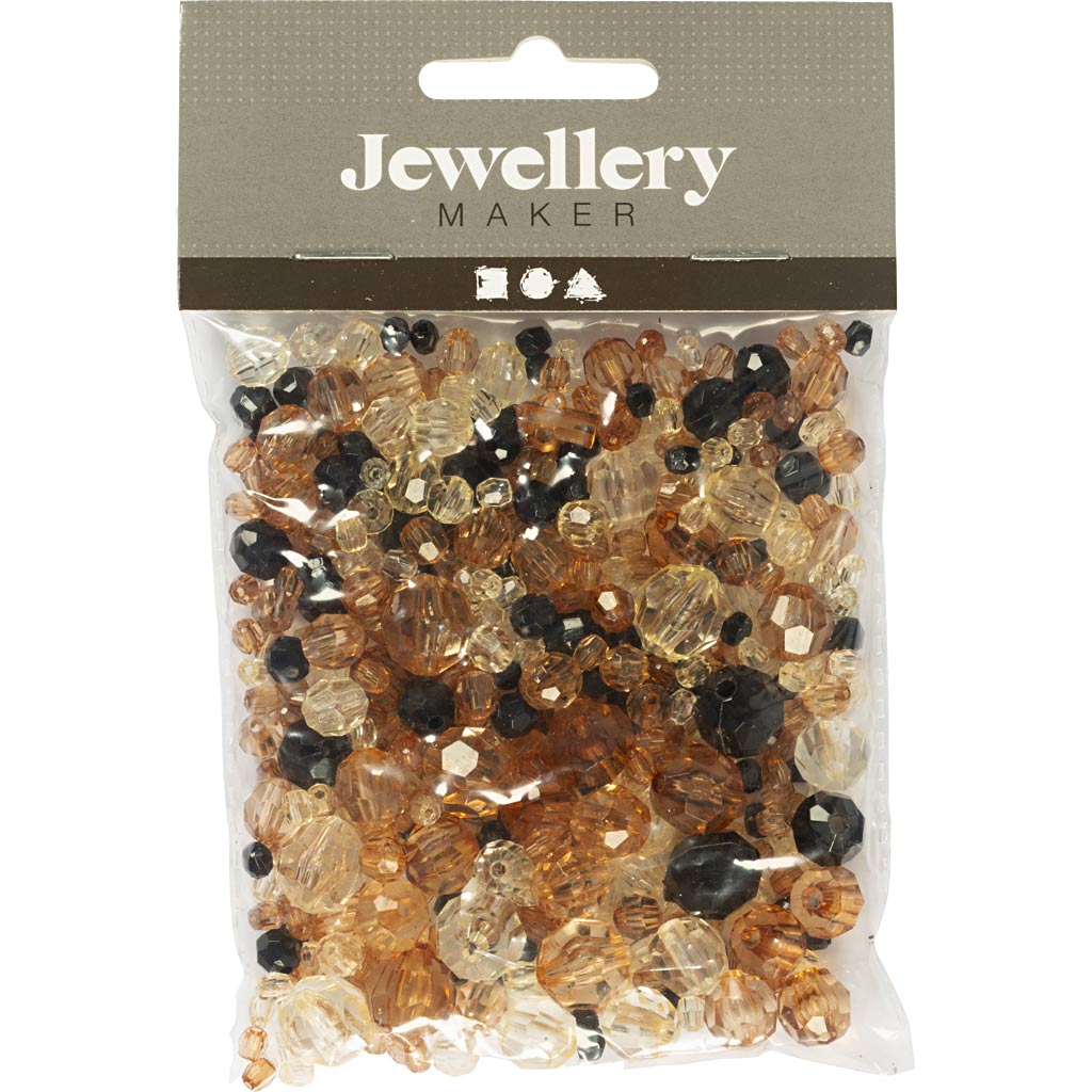 Creative Company Facet Beads Mix Gold, 50 grammi