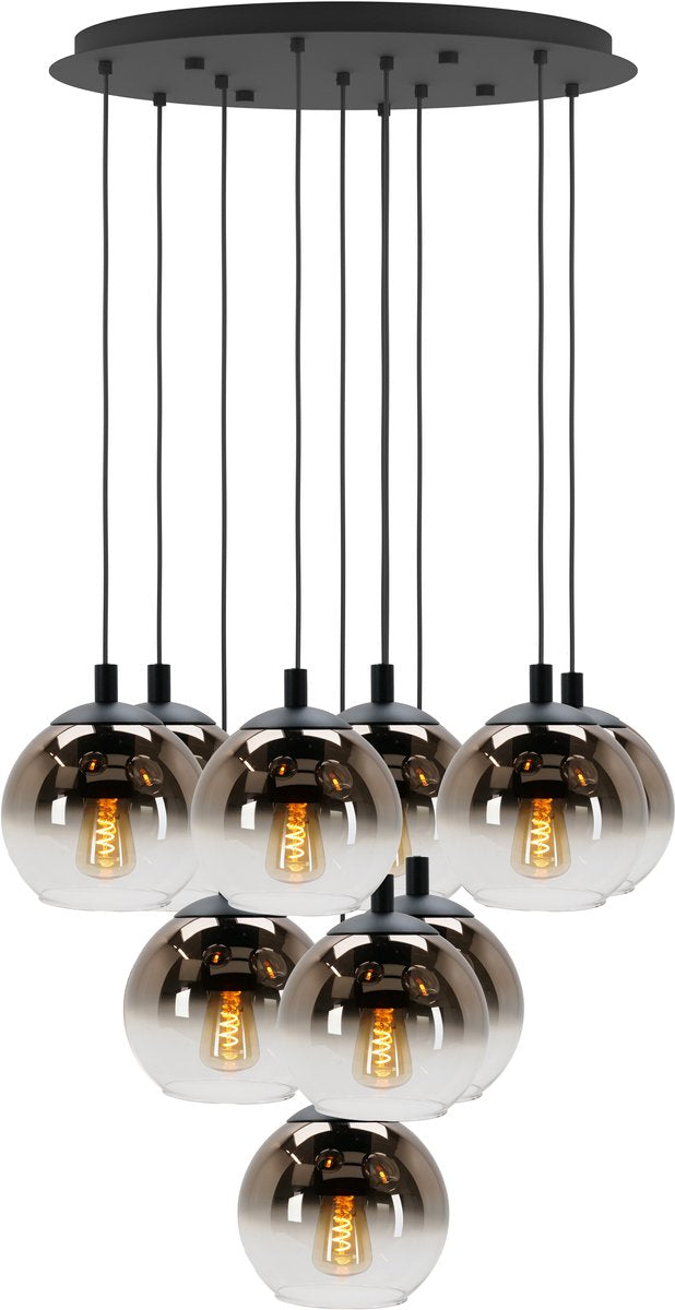 Lampada a sospensione Eglo ariscani 1 - e27 - ø 65,5 cm - nero rame