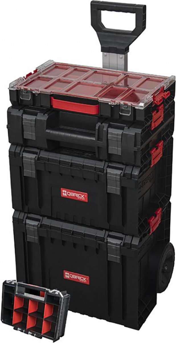 Patrol qbrick system pro series - taller móvil - sistema 5 en 1 - asa plegable - ruedas grandes