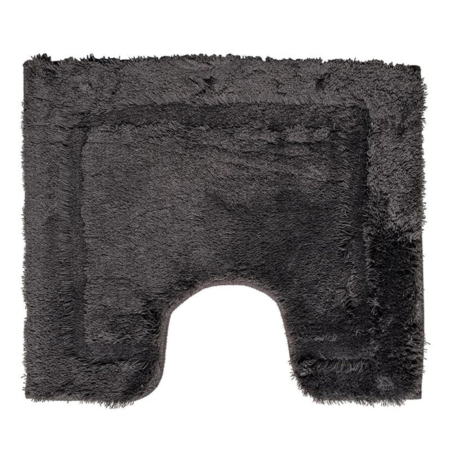 Wicotex alfombra de baño uni gris oscuro 50x60cm