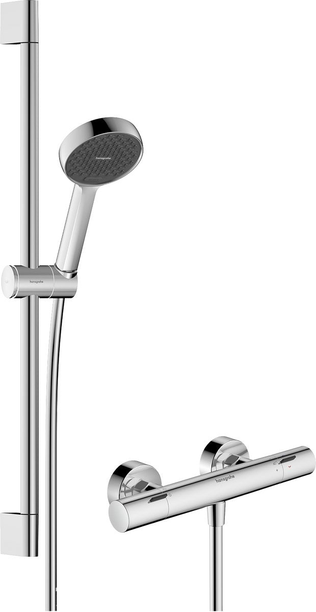 Hansgrohe ristrutturazioneactivatera select s 95 2jet ecosmart con ecostat fine e barra scorrevole 65 cm cromo