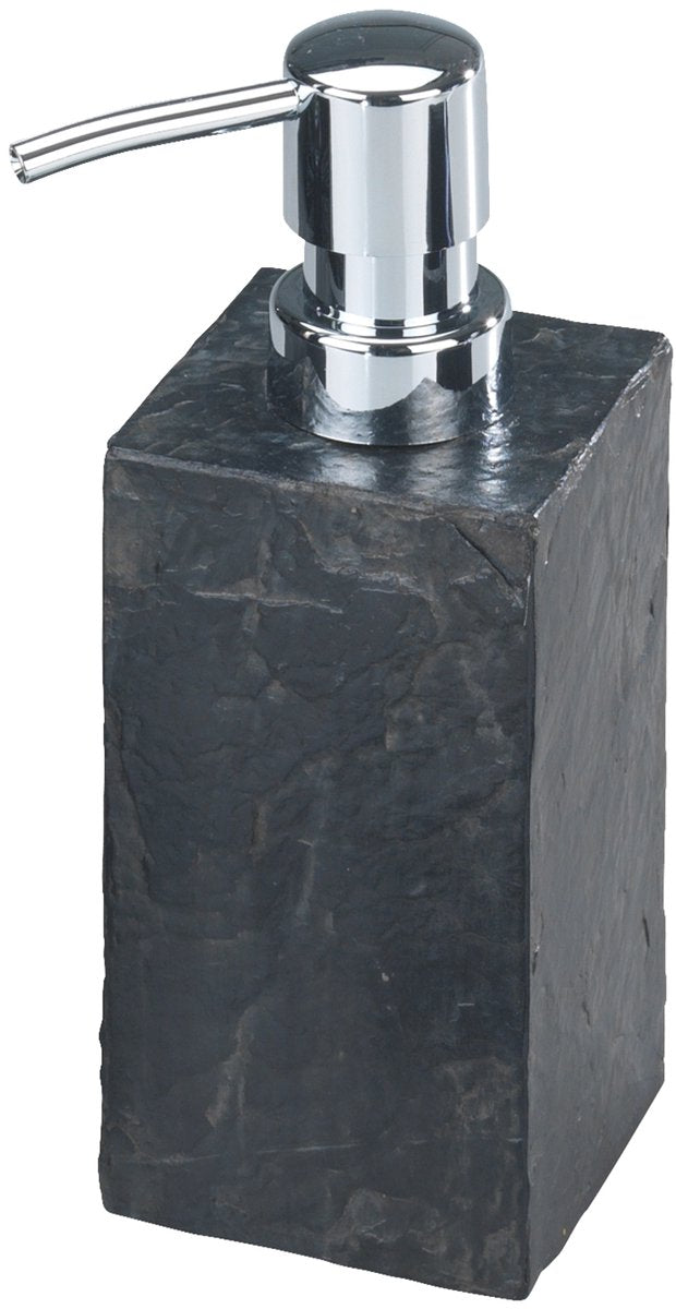 Wenko zeepdispenser slate rock antraciet polyresin 250ml - zeeppompje