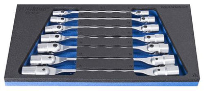 Unior inlay kniegewrichtsleutelset 964 17sos