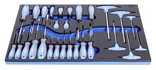 Juego de destornilladores embutidos Unior 964 37sos