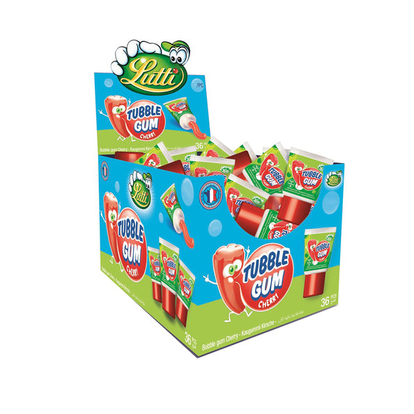 Lutti tubble gum cherry tube (36x 35gr)