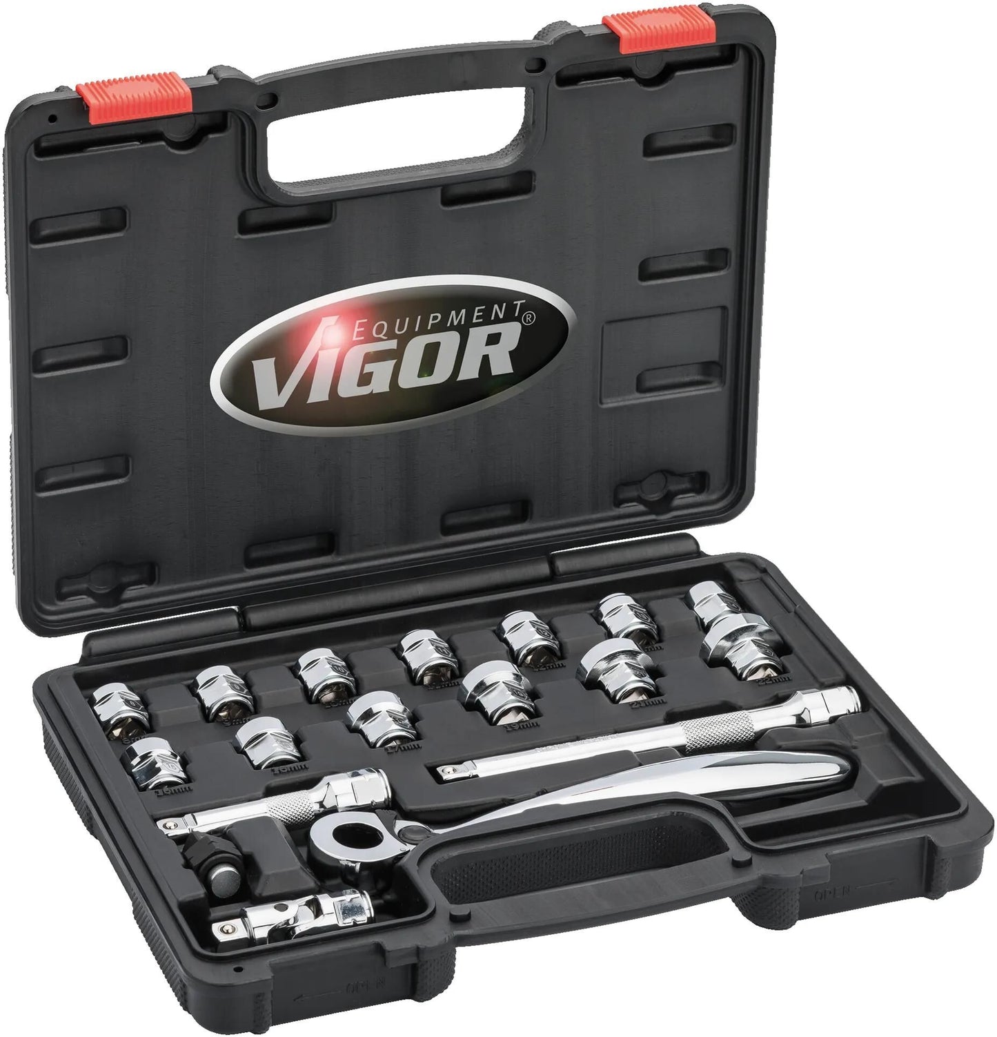 Set di chiavi con pressione vigor 3 8 18tlg.