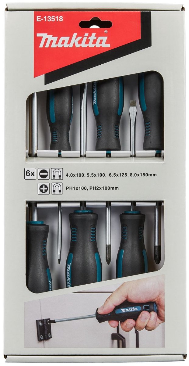 Set cacciaviti accessori Makita 6 pezzi pH SL - e-13518 e-13518