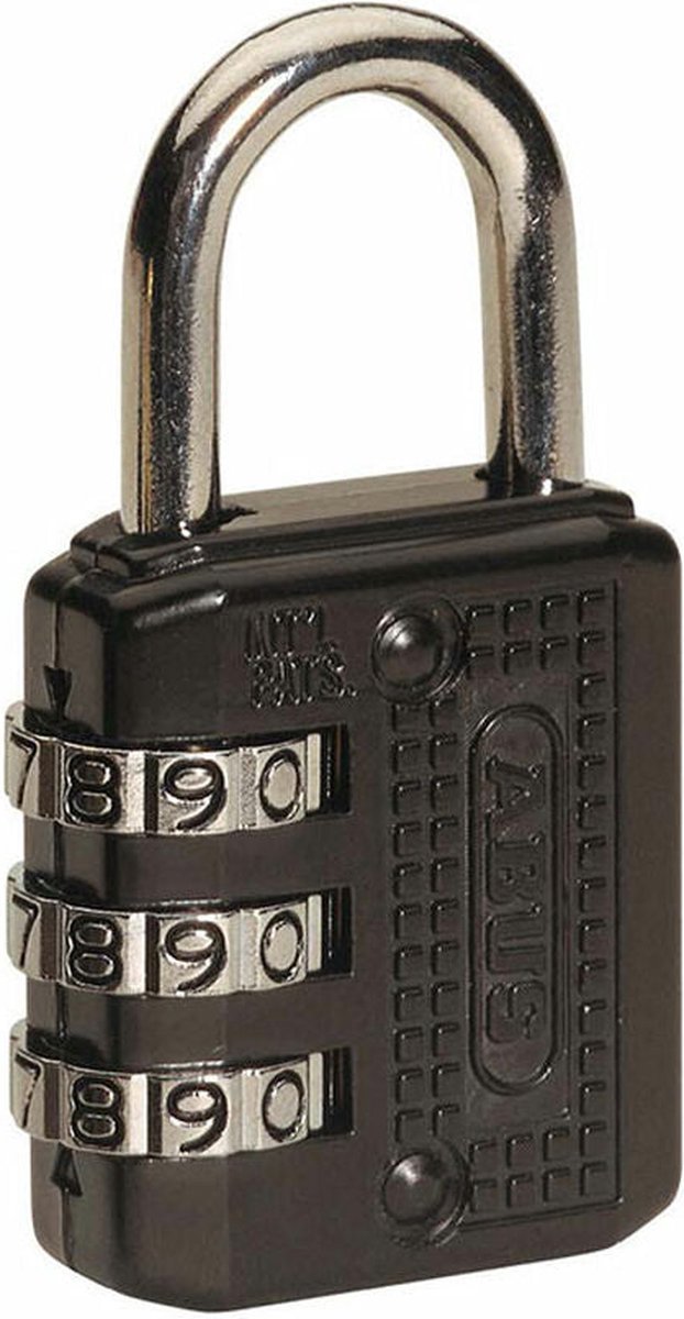 Serratura a combinazione Abus 715 20 acciaio zinco nero (2 cm)