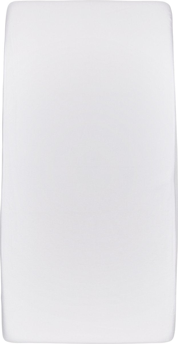 Meyco sábana bajera impermeable para bebé - blanco - 60x120cm