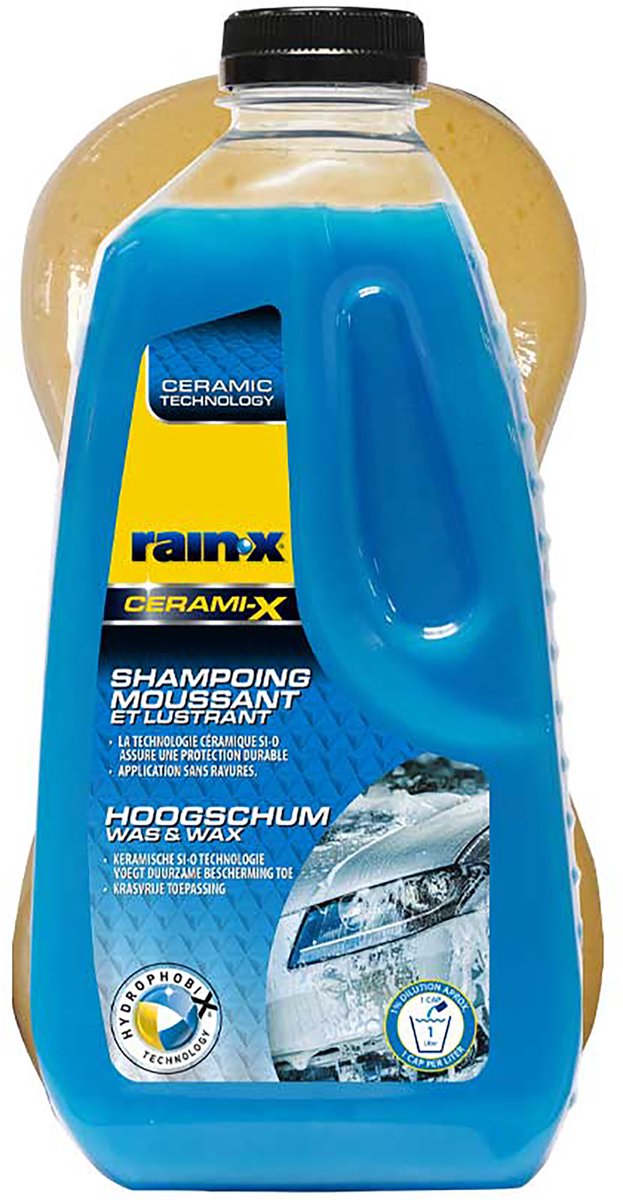 Cera limpiadora de champú Rain-x cerami-x - protección duradera - sin rayones - 1l