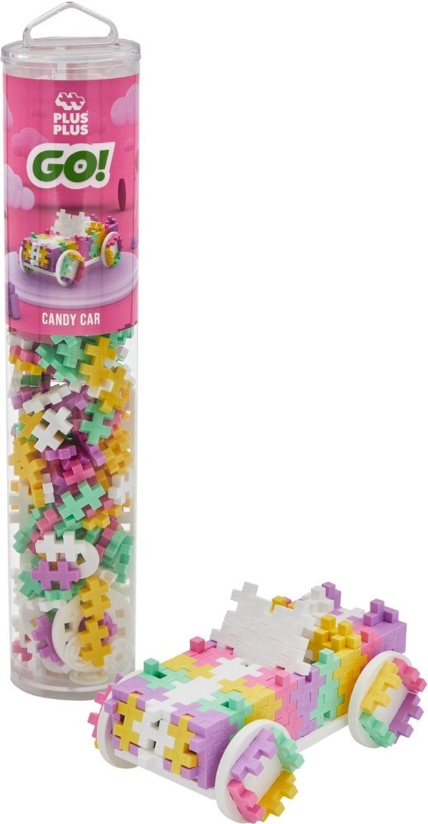 Plus plus tube car candy plus-plus: 200 pezzi (4258)