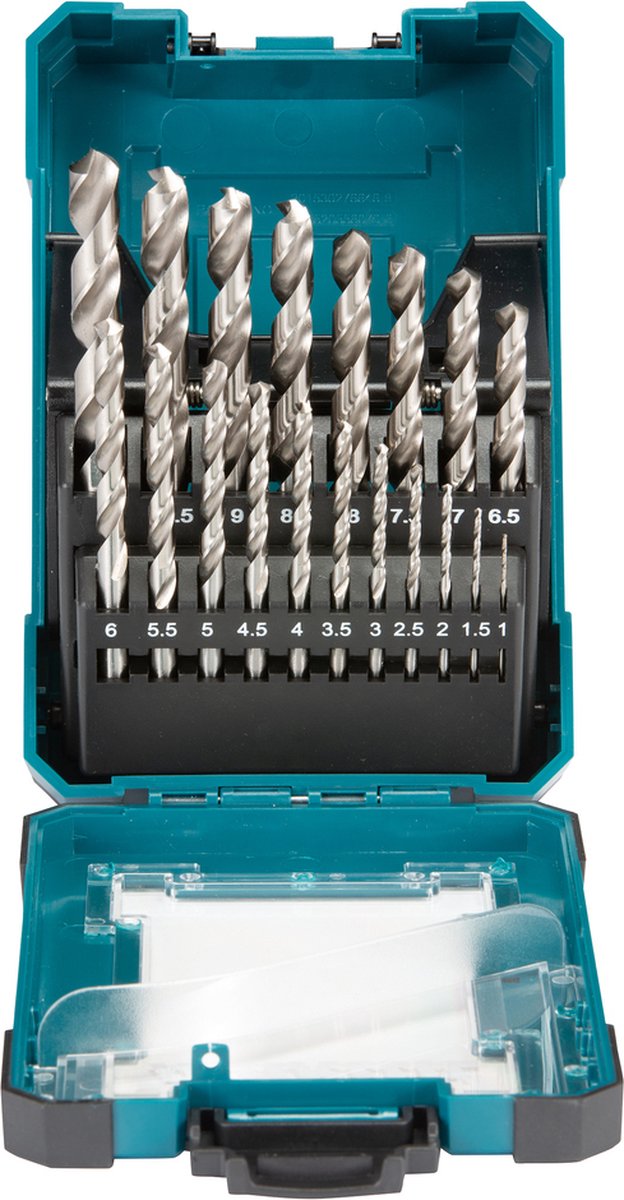 Makita d-67549 - drill bit set - ground high-speed steel (hss-g) - 19 pc(s)