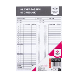 Klaverjas Score Block 50 fogli