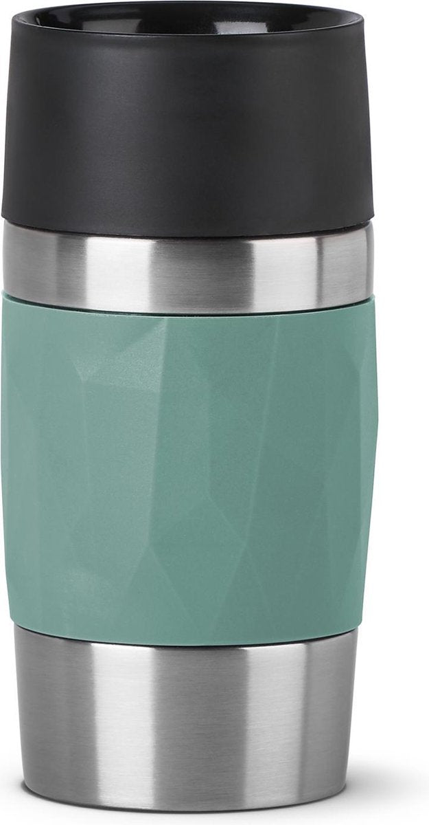 Tazza da viaggio Tefal compact n2160310 - bottiglia thermos - 300 ml - verde - a tenuta stagna - adatta per bevande calde e fredde
