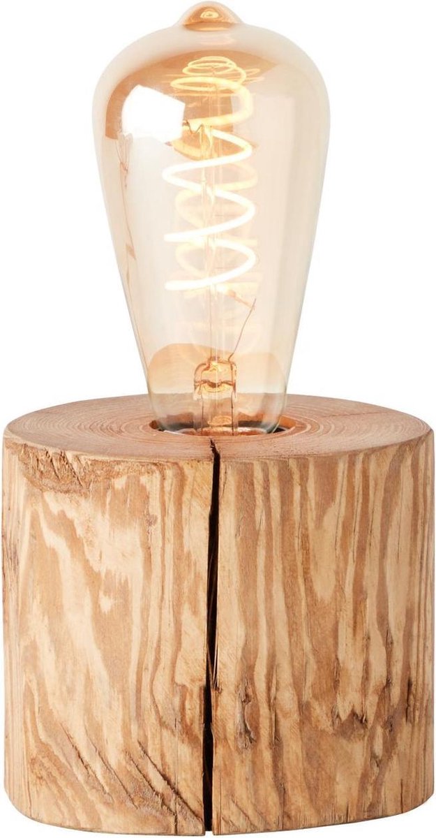 Brilliant trabo - lampada da tavolo - altezza 10 cm - ø 10 cm - e27 max 1x25w - legno