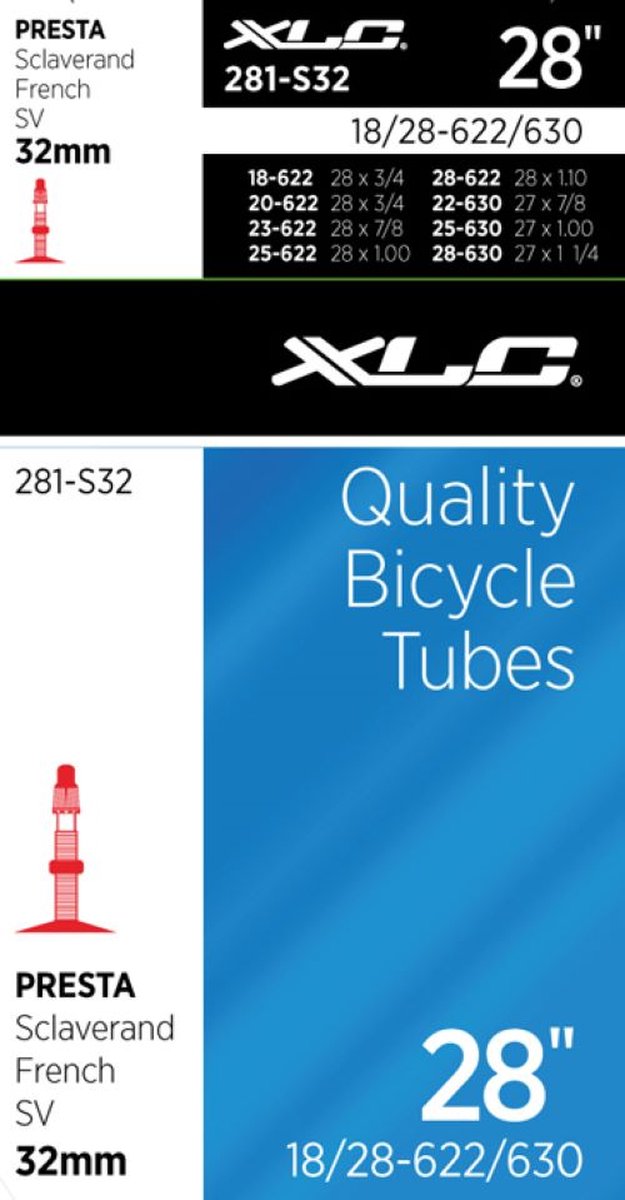 Inner tube 28 XLC VT-S28