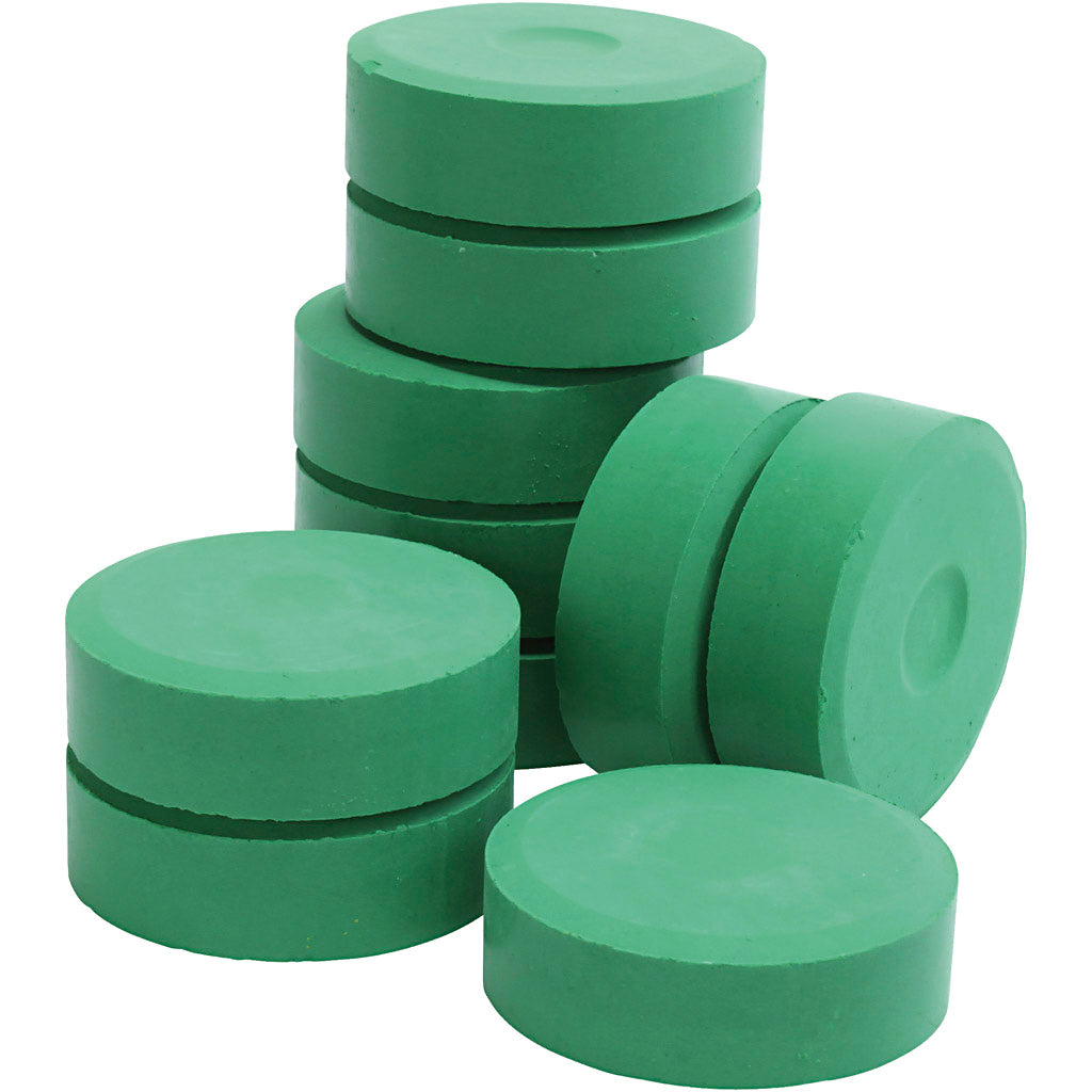Colortime Tempera Liquid Liquid WaterColor Paint, H: 19 mm, D 57 mm, verde, 10 pezzi 1 scatola