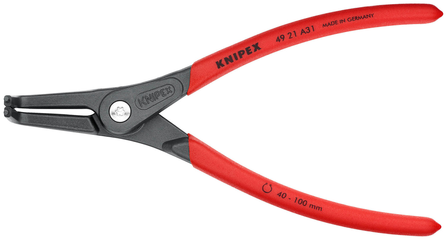 Alicates de anillo externo de knipex A31 L1 = 210 mm