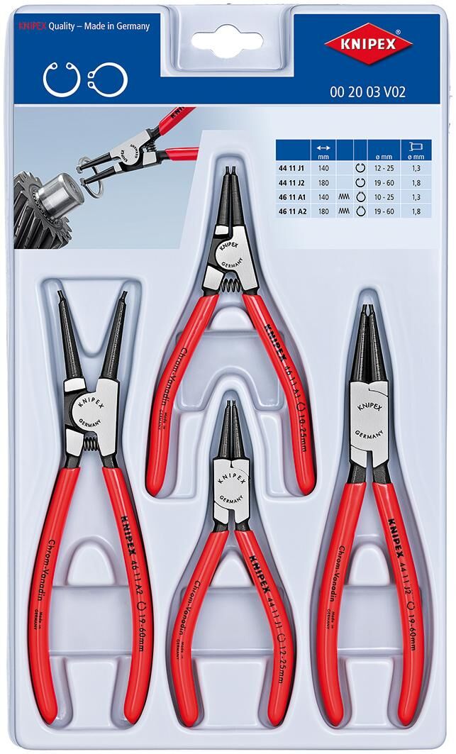 Escuelas de knipex set 00 20 03 v02