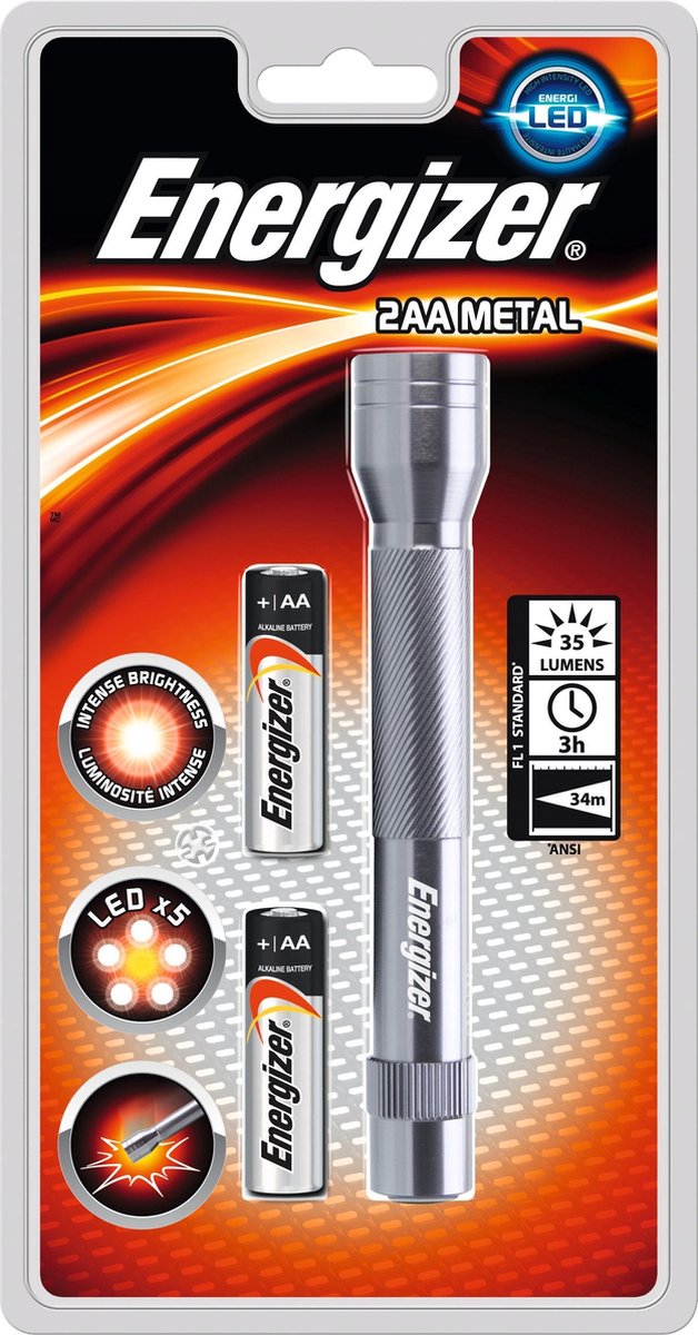Linterna LED Energizer – 50 lm – gris