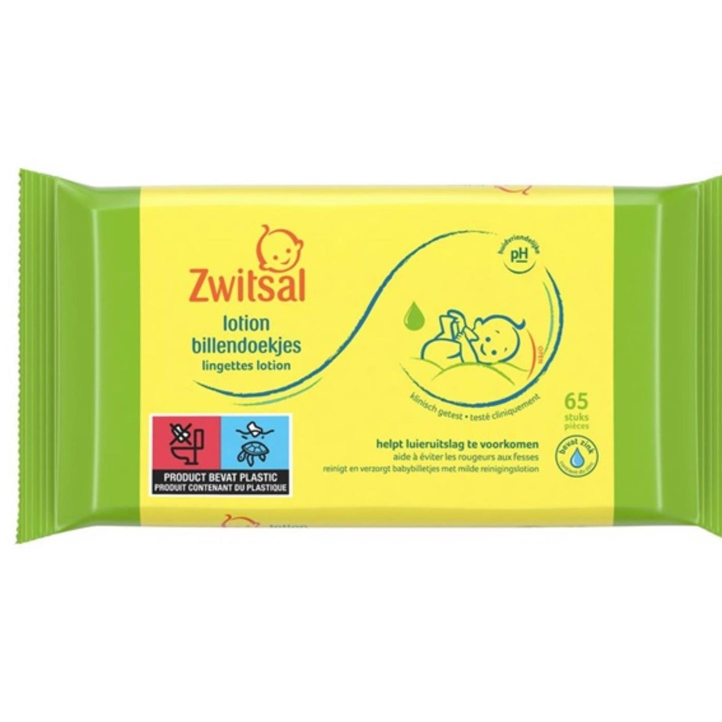 Zwitsal salviette per neonati lozione 65 pezzi