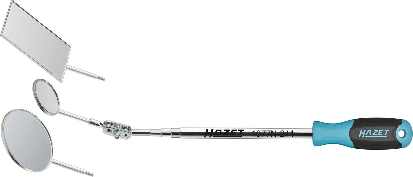 Hazet inspektionsspiegelsatz 1977 n-2 4 telescopic mirrors set