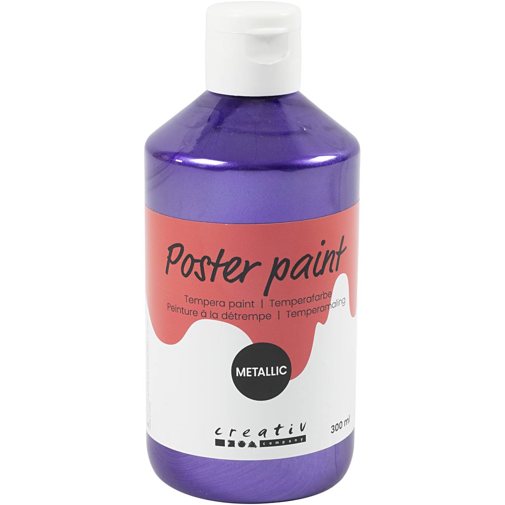 Tempera metallizzata Creative Company, viola, 300 ml 1 scatola