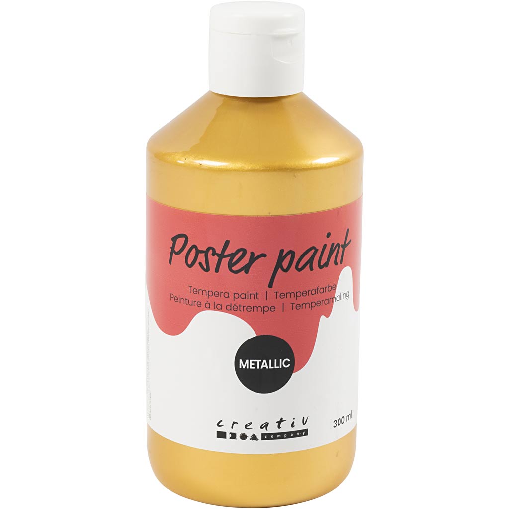 Tempera metallizzata Creative Company, oro, 300 ml 1 scatola