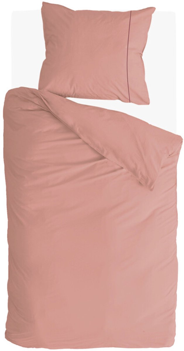 Copripiumino Walra rifatto uni essence - 140x220 - 100% cotone - rosa