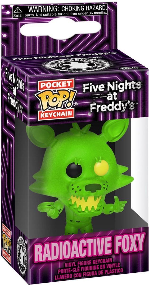Funko pocket pop! sleutelhanger: five nights at freddy's - radioactive foxy