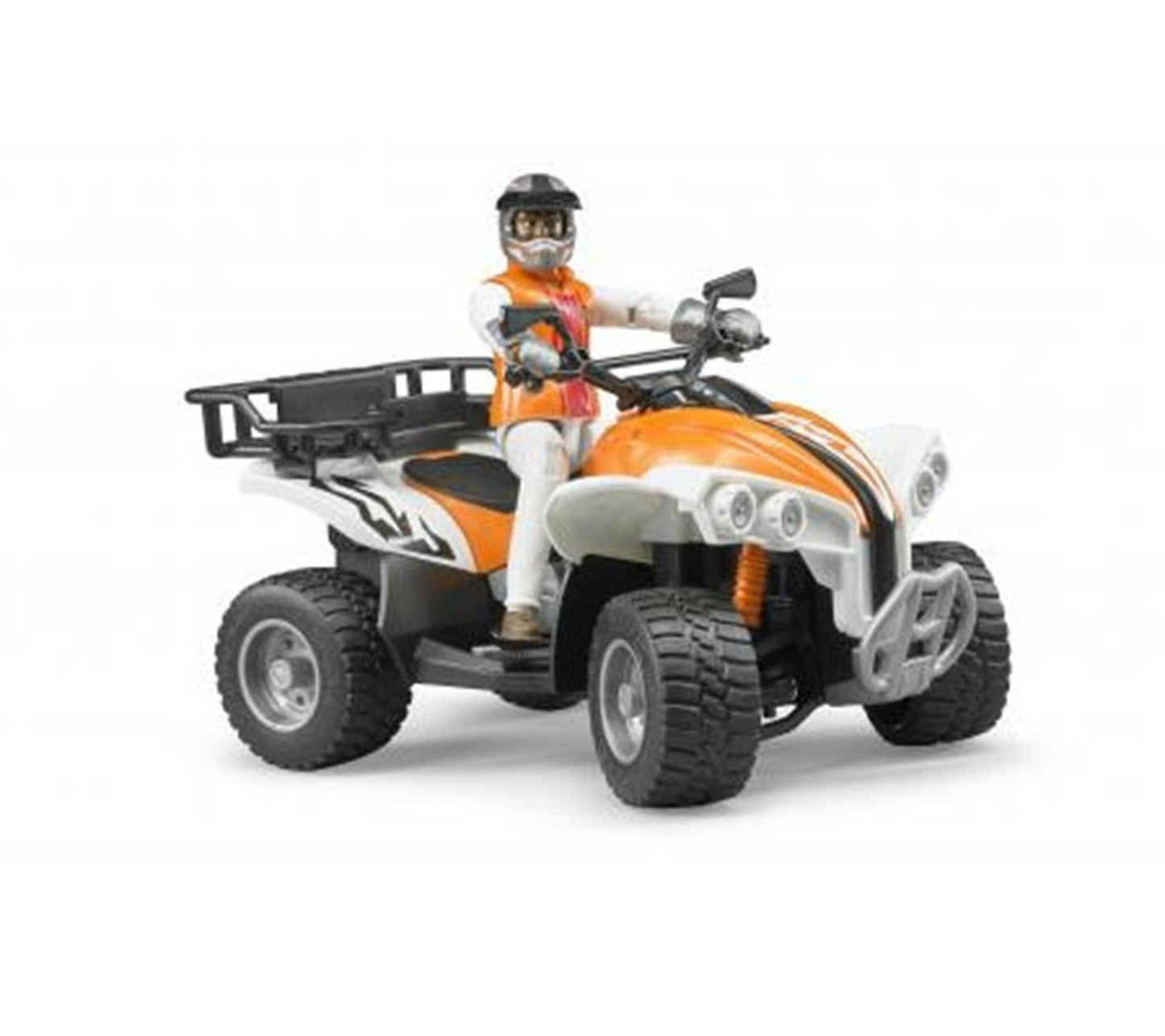 Quad Bruder con conducente arancione e bianco