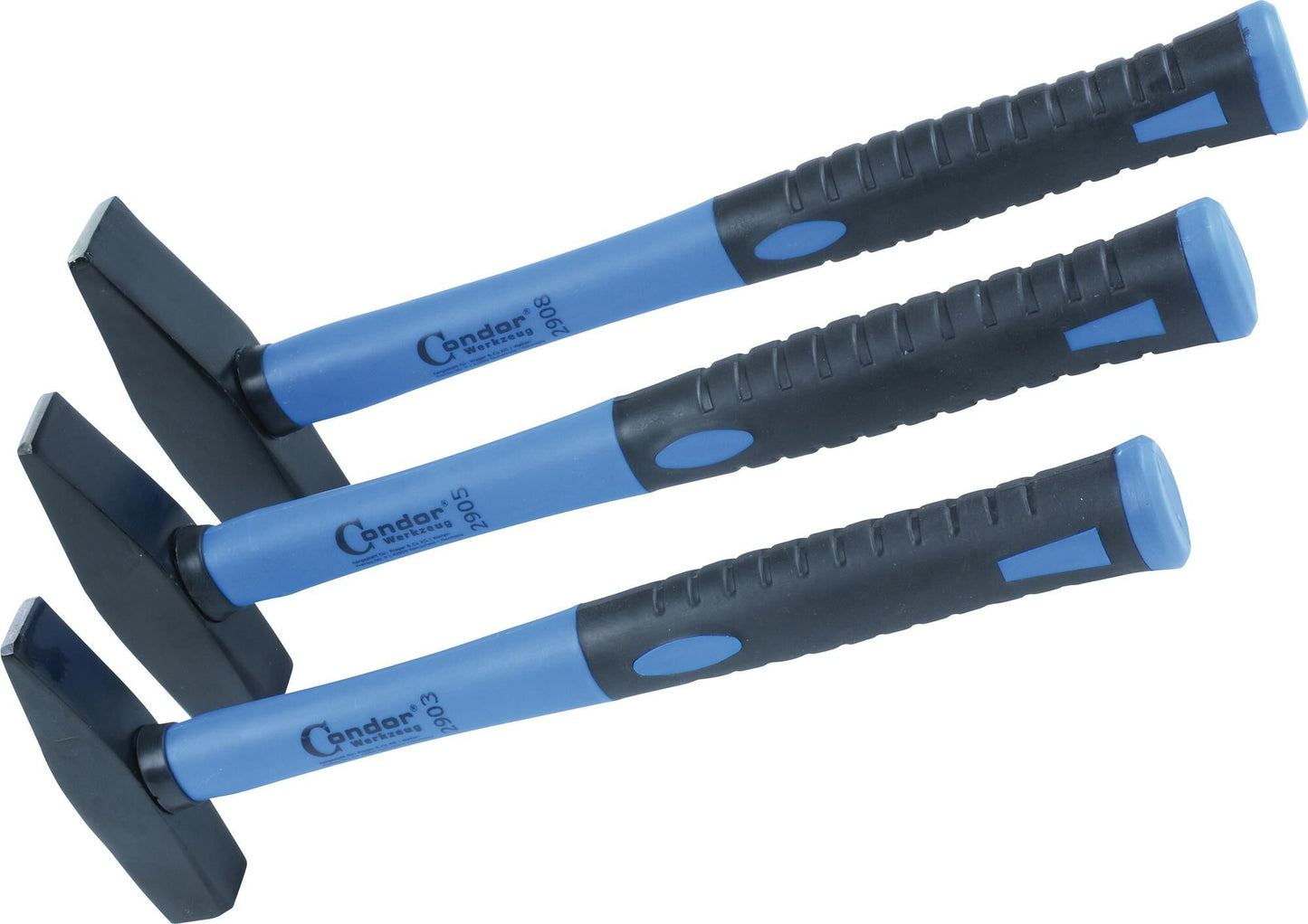 Set di martelli da artigiano Condor Set di martelli w. fibra di vetro 3 pezzi.