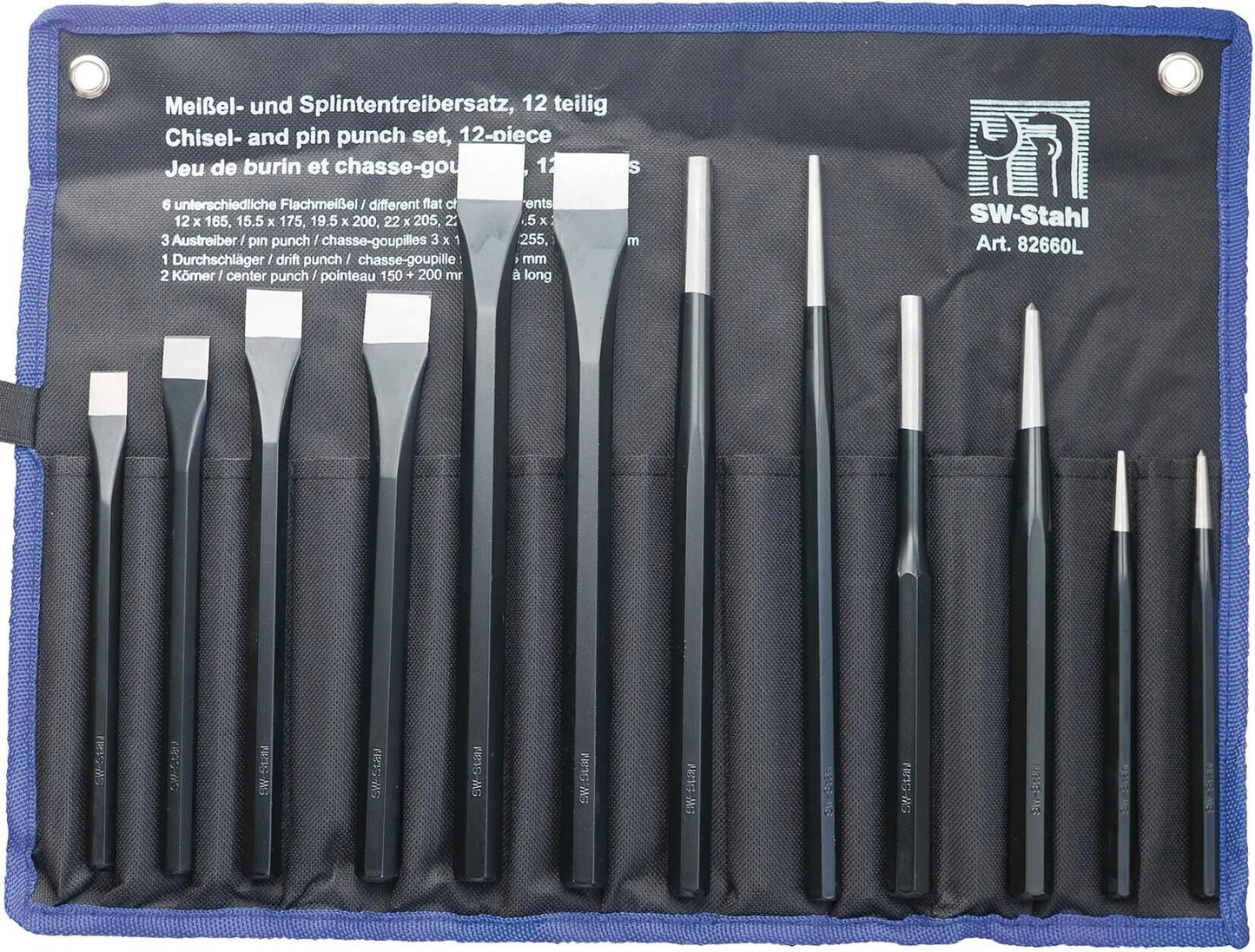 SW STAHL CIESLELS PIN PUNCH SET 12TLG.