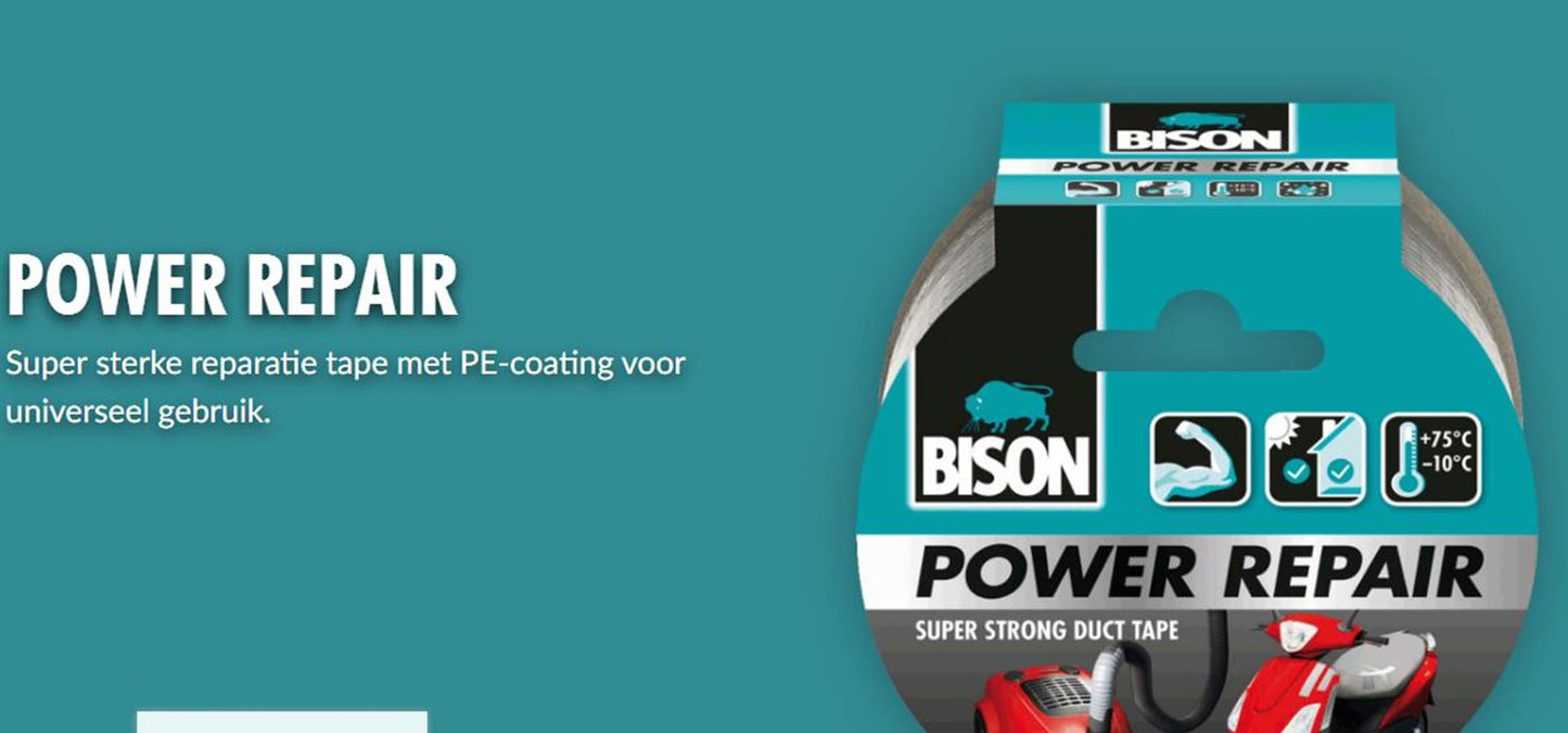 Bison Power Repair Gray Roll 10 m