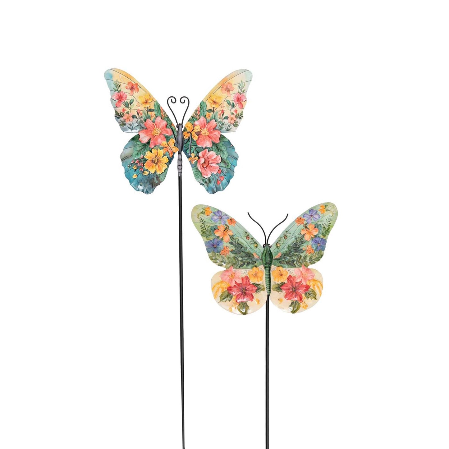 Anna's collection mariposa con flores en tapón 15x57cm