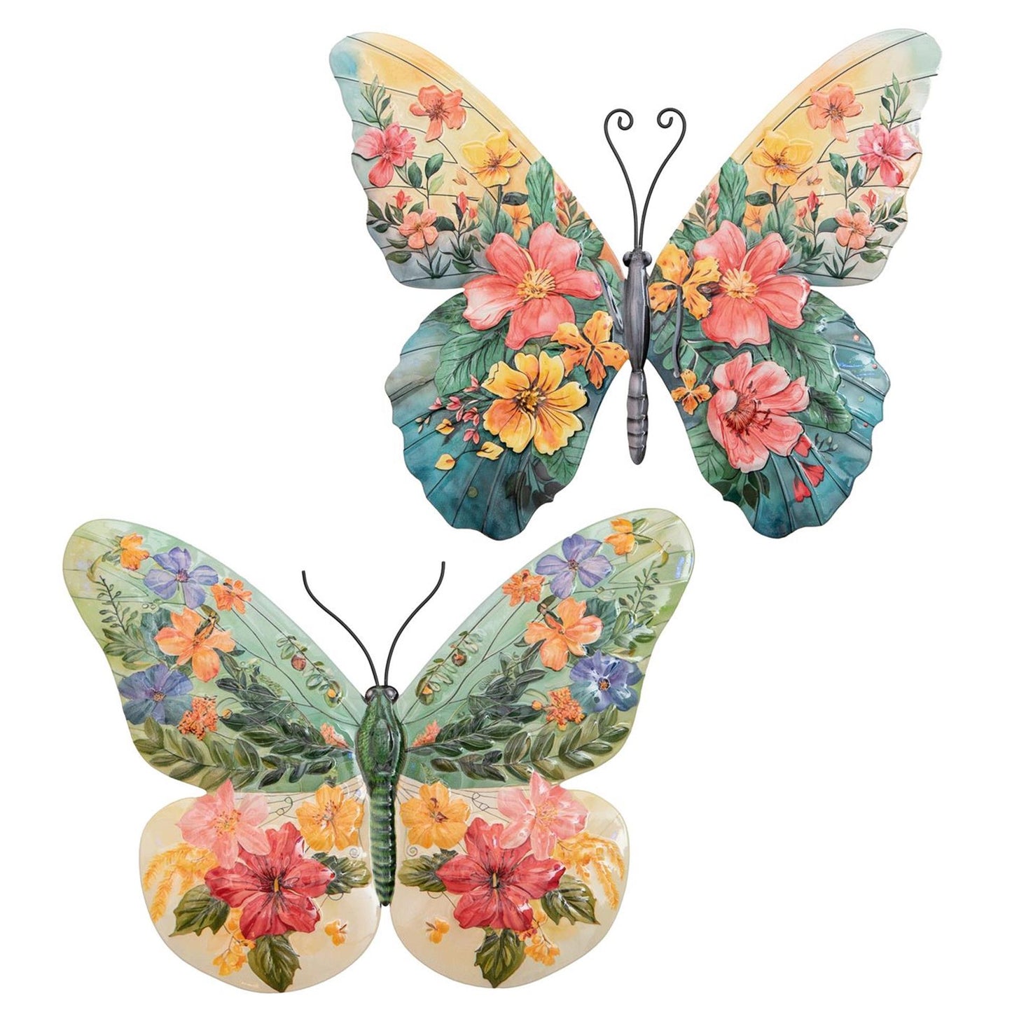 Anna's collection decoración de pared mariposas flores 28x22,5cm