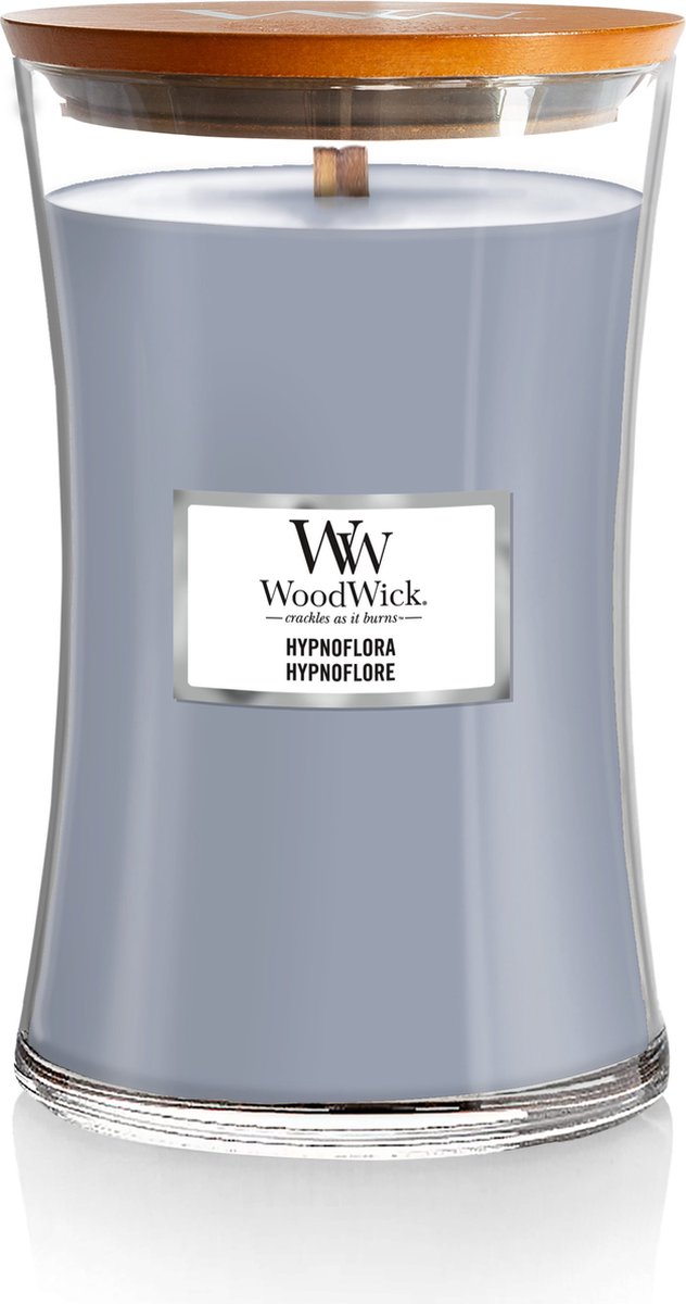 Vela perfumada grande Woodwick Hourglass - Hypnoflora - 130 horas de combustión